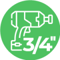 Пневмогайковерты 3/4 дюйма 