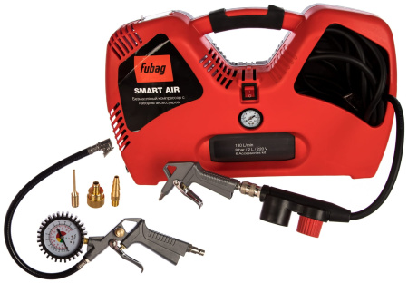 Поршневой компрессор FUBAG Smart Air + набор из 6 предметов