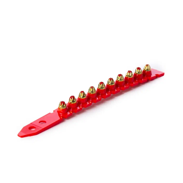 Патроны монтажные в кассетах К-5 красные (354-458Дж) / 100шт (10 кассет по 10 патронов) 