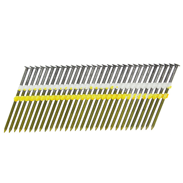 Реечные гвозди 21 градус 3.1х88 мм ершенные / 4250 шт 