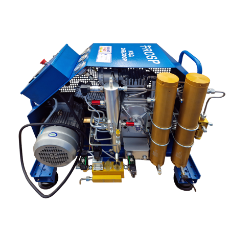 Компрессор высокого давления FROSP КВД 265/300Р (380В, 265л/мин, 300бар, 5,5кВт) с автосливом конденсата