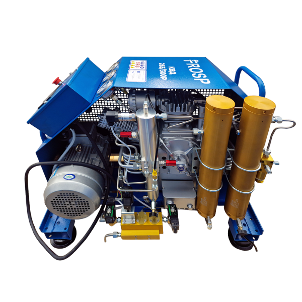 Компрессор высокого давления FROSP КВД 265/300Р (380В, 265л/мин, 300бар, 5,5кВт) с автосливом конденсата 