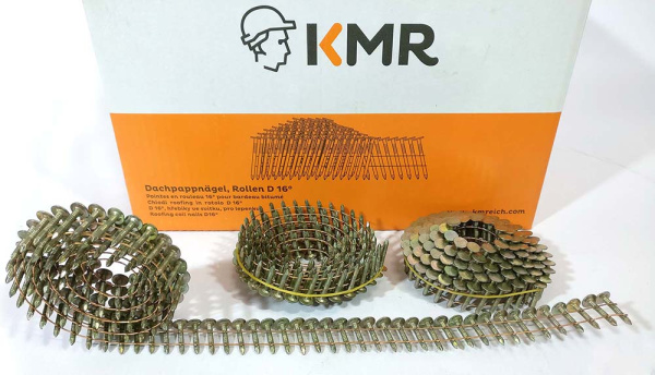 Кровельные гвозди KMR DPN 31X25 ершеные оцинкованные / 7200шт 