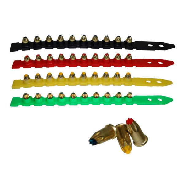 Патроны монтажные в кассетах К-5 красные (354-458Дж) / 100шт (10 кассет по 10 патронов) 